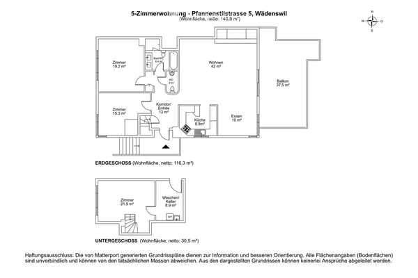 Traumhafte Terrassenwohnung mit unverbaubarer Sicht auf See und Berge 5
