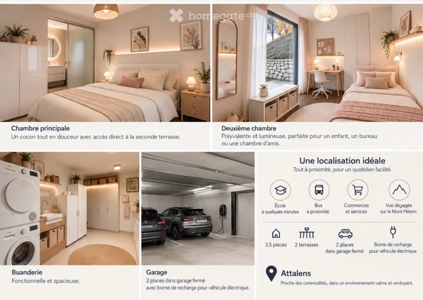 Appartement moderne de 3.5 pièces à Attalens 5