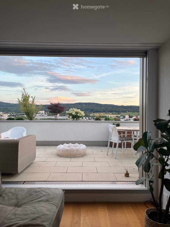Terrassenwohnung 4,5 mit Ausblick neben Frankenthal Zürich mit 2 Terrassen von 50 und 24 Metern! 2