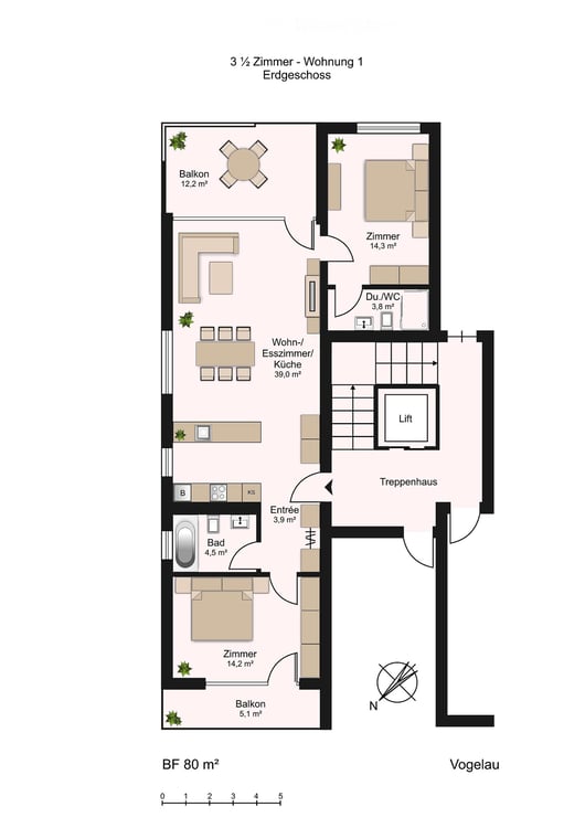 Wunderschöne, ruhige 2.5-Zimmer-Wohnung mit Terrasse in Dietikon – ab November 2026 verfügbar 2