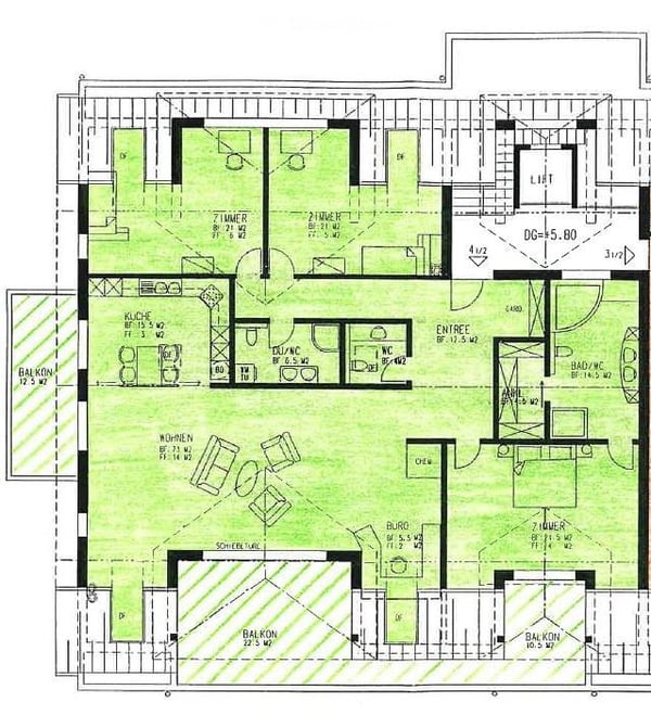exklusive 4.5-Zimmer-Dachwohnung mit 185m2 Wohnfläche 9