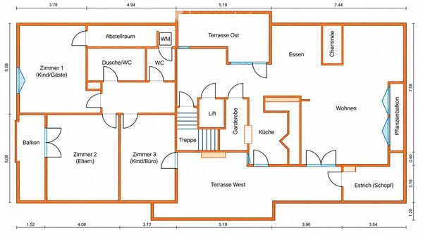 Grosszügige Penthouse-Wohnung mit 1.5 Zimmer, viel Licht und Privatsphäre in Solothurn 10