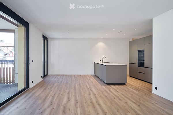 New 3.5-room flat with 24 m² patio in Lachen SZ. Furnished or unfurnished, Dec 2026 – Jun 2027 2