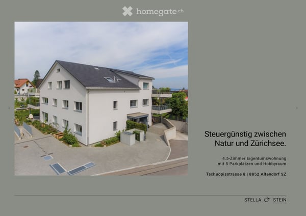 Helle 4.5-Zimmer-Wohnung mit Terrasse, 5 Tiefgaragenplätzen und Hobbyraum