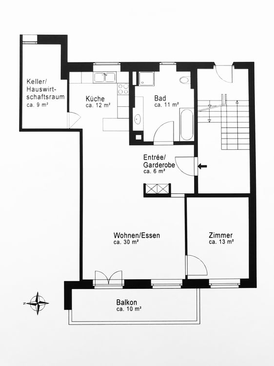 Charmante, sehr ruhige 2.5 Zimmer Stadtwohnung am Zürichberg im Grünen 9