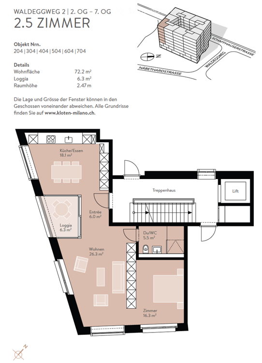 Moderne 2.5-Zimmer-Wohnung mit Pool, Gym & Rooftop-Terrasse 15