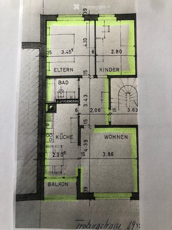 Schöne 3.5 Z. Wohnung zum Park, nähe Rhein / Beautiful 3.5-room apartment to the park, near Rhine 13