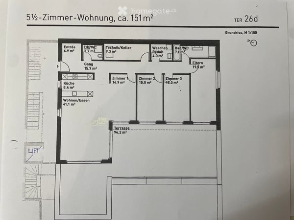 Grosszügige 5.5-Zimmer-Terrassenwohnung in Birmenstorf 2
