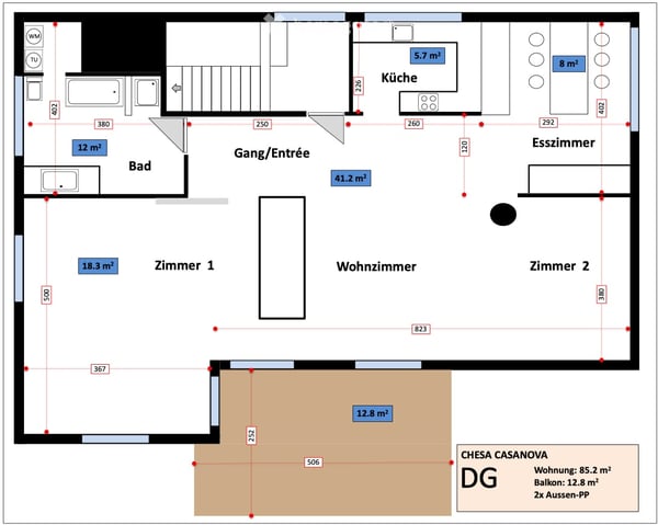 Exklusive Loft über den Dächern von St. Moritz 24