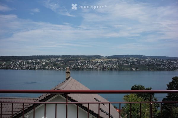 Exceptional Attic Apartment in Thalwil with 180° Views of Lake Zurich and the Alps
