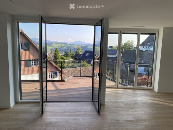 5.5-Zimmer-Maisonette/Duplex-Wohnung mit wunderschöner Fernsicht in familienfreundlicher Überbauung 5