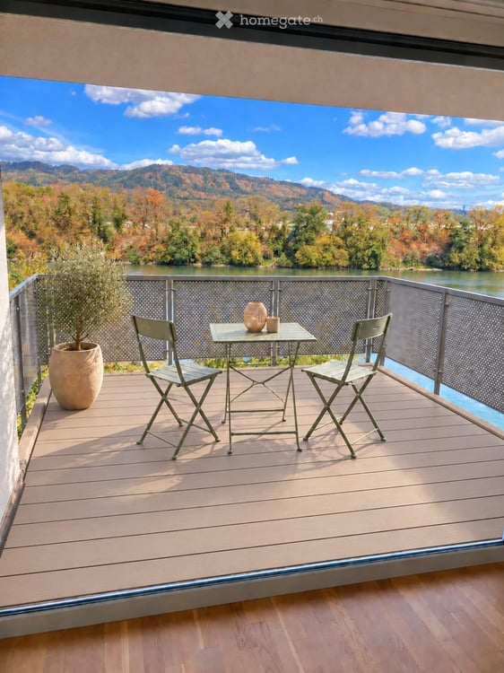 Wohnen mit Rheinblick: Helle 3.5-Zimmer-Wohnung mit grossem Balkon 7