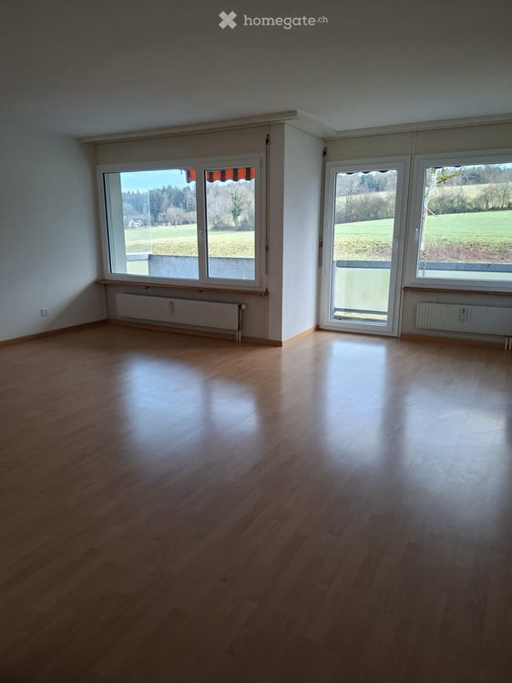 Sonnige 3.5-Zimmer-Wohnung mit Balkon und herrlicher Aussicht in Busswil BE