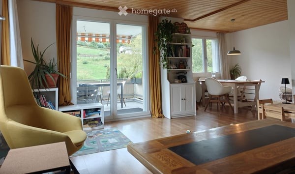 Helle 4.5-Zimmer-Wohnung mit Balkon und schöner Aussicht in Wald ZH 1