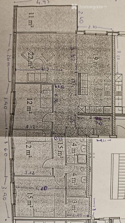 Appartement lumineux de 4,5 pièces de 106 m² avec grand balcon 7