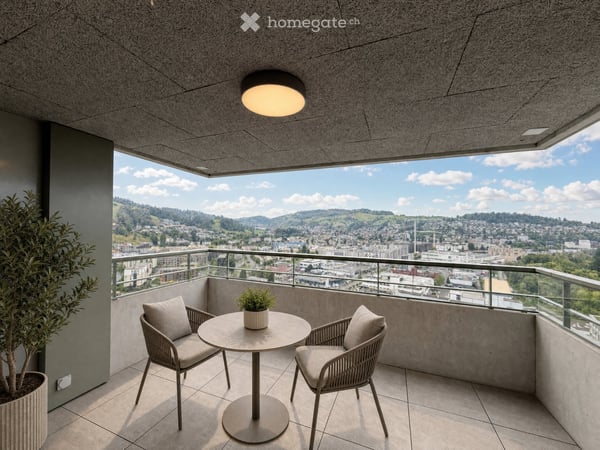 Ihr Logenplatz über Kriens – Moderne 3.5-Zimmer-Wohnung im Pilatus Tower 9