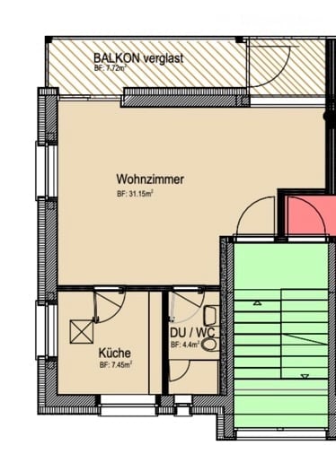 Chance für neue 1.5 Zimmer-Wohnungen mit Loggia, gute Lage, in Schlieren 7