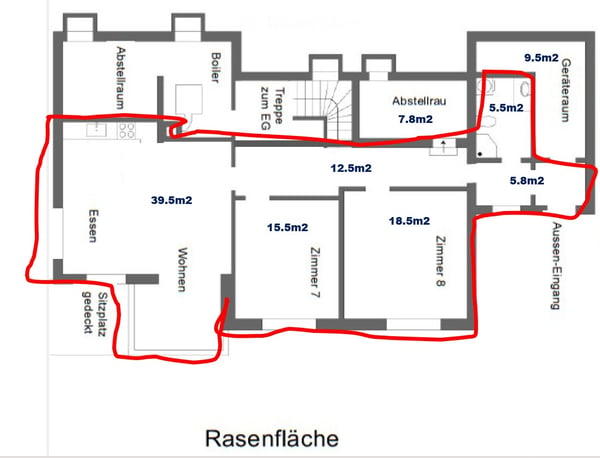 Schöne Gartenwohnung mit Blick in die Berge in Hirzel 21