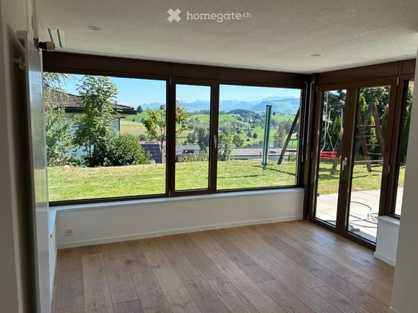 Schöne Gartenwohnung mit Blick in die Berge in Hirzel 11
