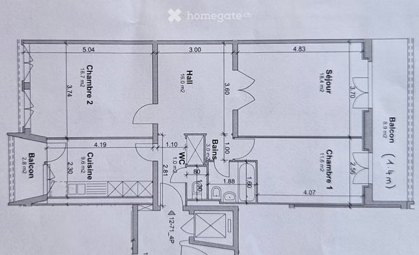 Reprise de bail – bel appartement 4 pièces – disponible dès le 15 décembre 4