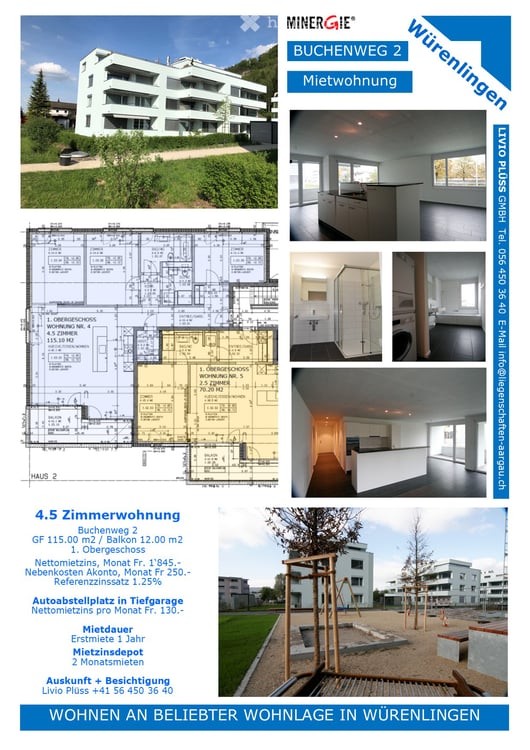 Grosse 4 1/2 Zimmerwohnung an beliebter Wohnlage