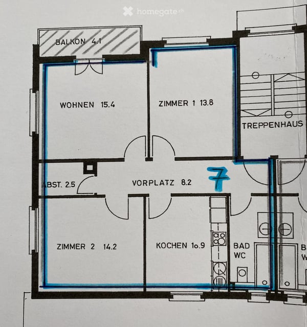 Charmante 3-Zimmer-Eigentumswohnung an ruhiger, zentraler Lage in Wädenswil 6