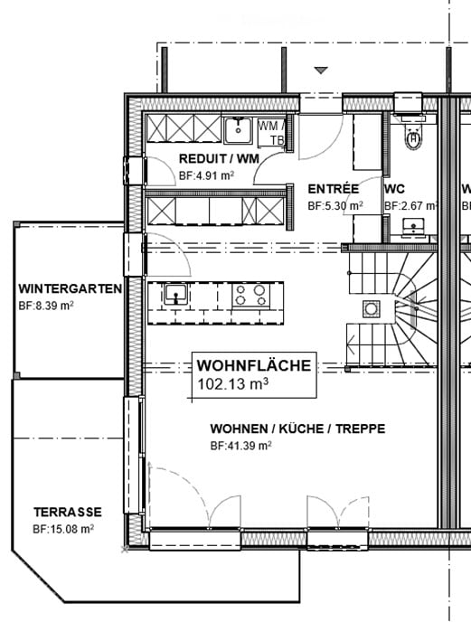 4.5 Maisonette - Zimmerwohnung mit Wintergarten und Balkon - Neubau 2026 2