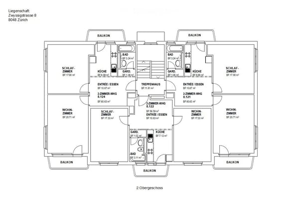3.5 Zimmer Wohnung in Zürich 35qm 7