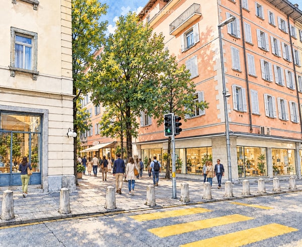 LUGANO CENTRO – SPAZIO COMMERCIALE DI 180 M² ALL’INGRESSO DELL’AREA PEDONALE 13