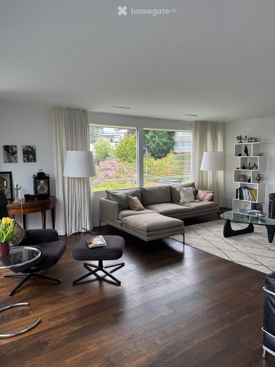 Exklusives Doppeleinfamilienhaus mit Panoramablick auf See, Alpen und Stadt 5