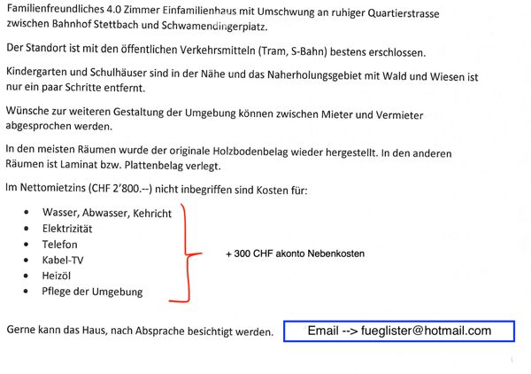 Reiheneinfamilienhaus in Schwamendingen 5