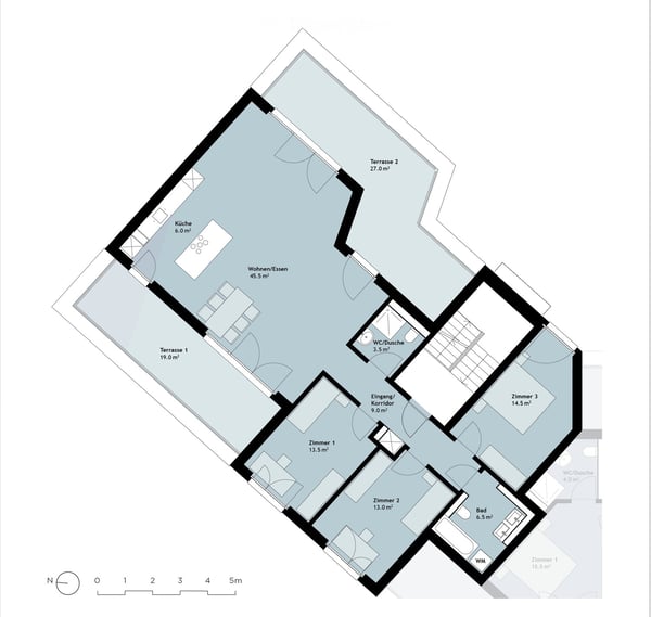 Spacious 4.5-Room Attic Apartment with Two Large Terraces in Dübendorf 5