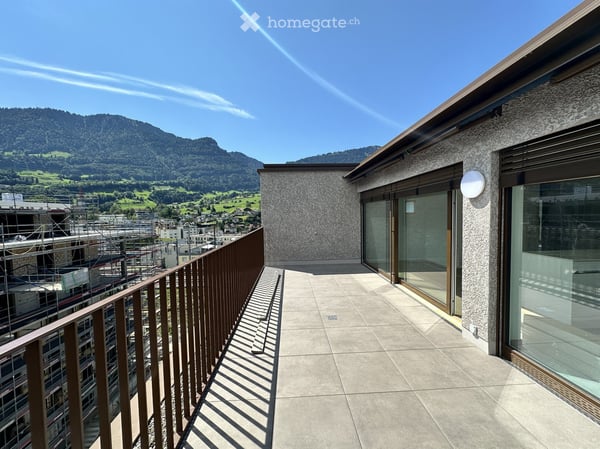 Furnished 3.5-room penthouse with 57 m² of terraces, easy access to Zug and Rotkreuz 3