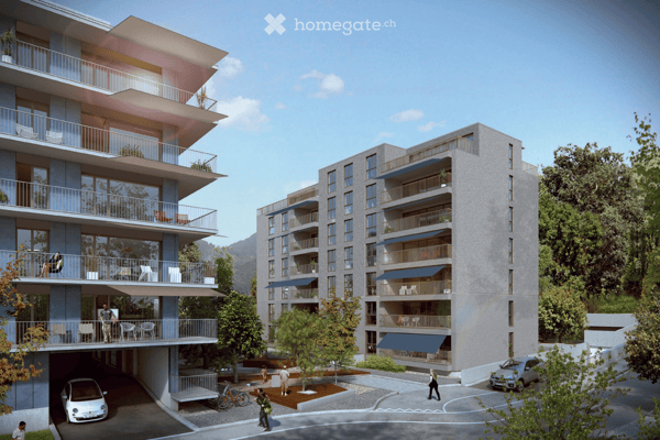 Furnished 3.5-room penthouse with 57 m² of terraces, easy access to Zug and Rotkreuz