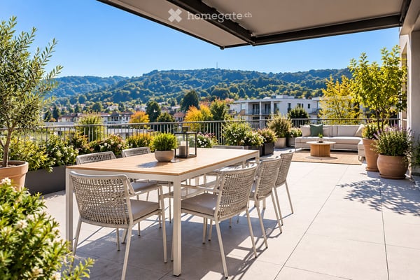 4.5-Zimmer-Attikawohnung in Suhr mit grosser Dachterrasse