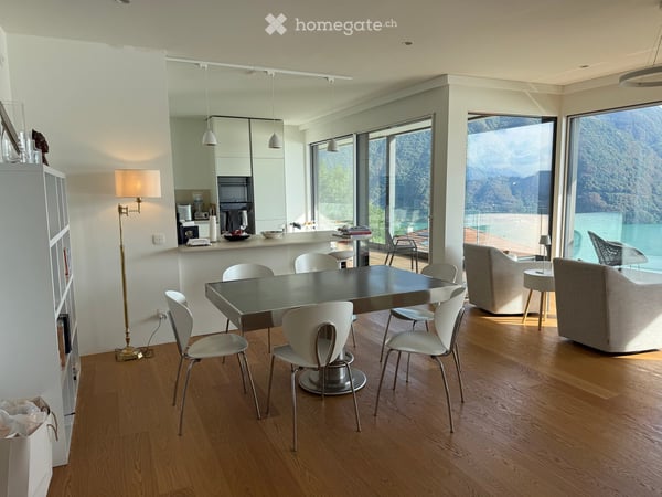 Ampio appartamento con grande terrazza e vista lago a Ruvigliana 4