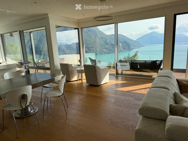 Ampio appartamento con grande terrazza e vista lago a Ruvigliana 3