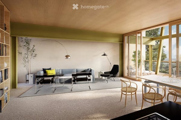 Wohnraum 119 m2, Loggia 30 m2, Raumhöhe 2.94 m, Terrazzo; CHF 1'528'000.-