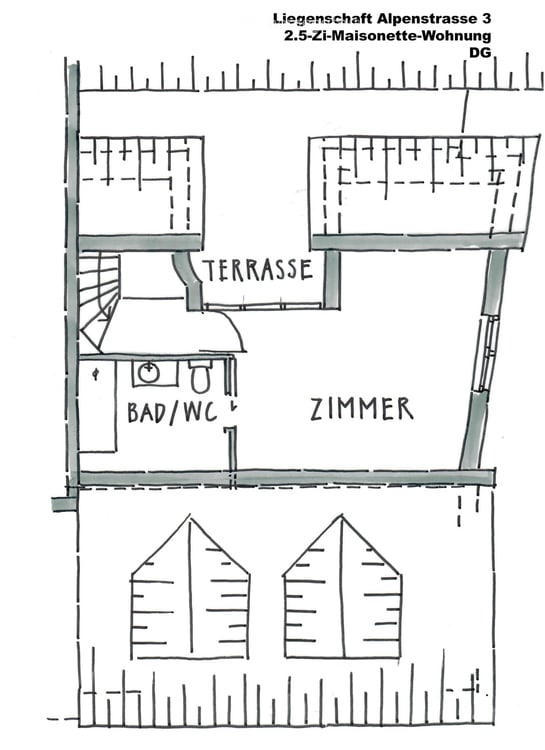 21/2-Zi-Maisonette-Wohnung in der Altstadt von Rapperswil-Jona 15