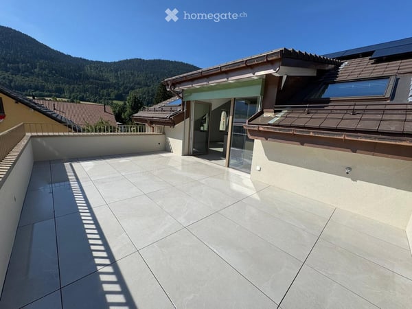 Charmant appartement de 3 pièces avec terrasse à Vallorbe