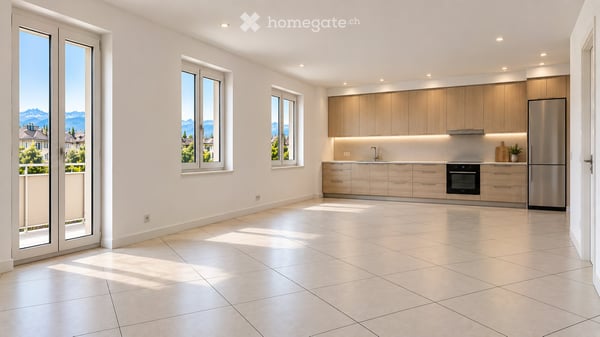 Magnifique appartement entièrement rénové avec vue sur les Dents du Midi – centre historique de Bex