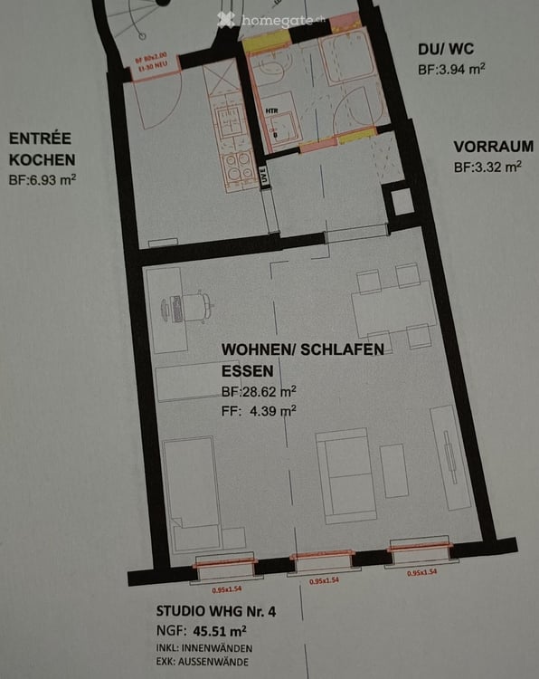 Erstbezug: 1.5 Zimmer Wohnung mit eigener Waschsäule 2
