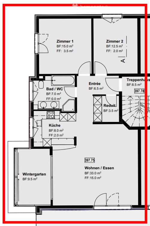 3.5-Zi-Wohnung mit Wintergarten und Wirtschaftsraum in Neuenhof 11