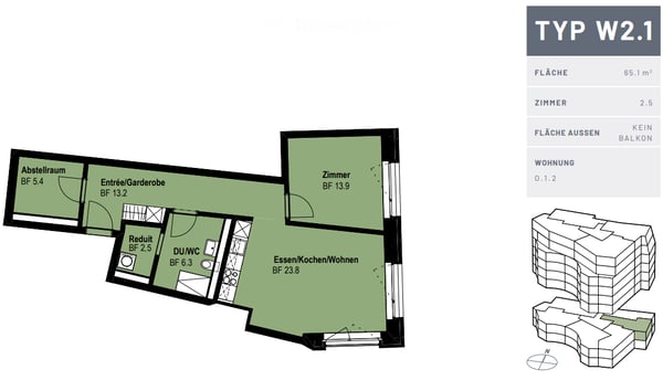 Modern 2.5-Room Apartment in Glasi Quartier Bülach – Your New Home Near Zurich 6