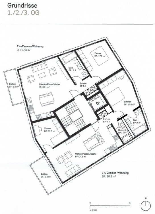 3.5 Zimmer Wohnung im 3. Stock in Wetzikon-Kempten 10