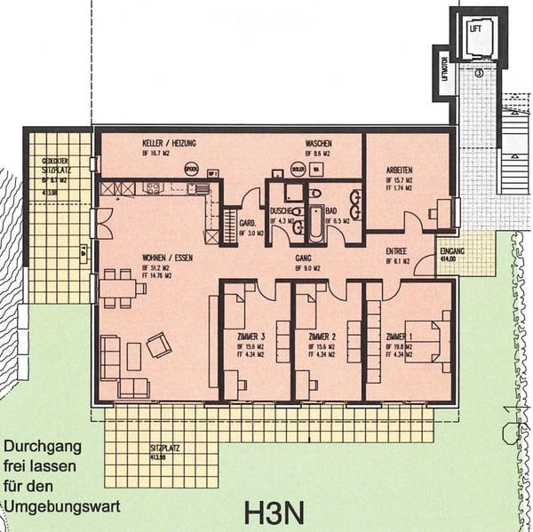 Modernes und grosszügiges 5½-Zimmer-Terrassenhaus mit Garten und Doppelgarage 3