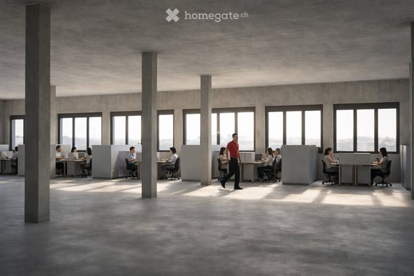 Büro- und Gewerbeflächen im Neubau – bis zu 1’165 m² im 1. OG 1