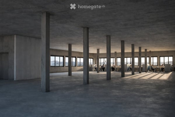 Büro- und Gewerbeflächen im Neubau – bis zu 1’165 m² im 1. OG 2