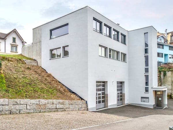 Gewerbe- und Lagerraum mit Sektionaltor, H: 6m
