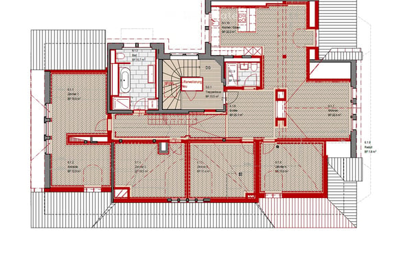 Totalsanierte 5.5-Zimmer Dachwohnung mit Dachterrasse über Luzern 8
